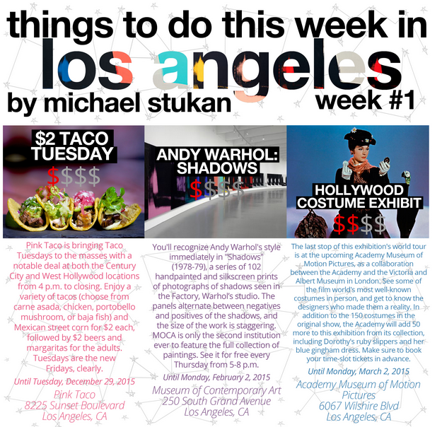 Thumbnail for Things to do in Los Angeles: Week #1