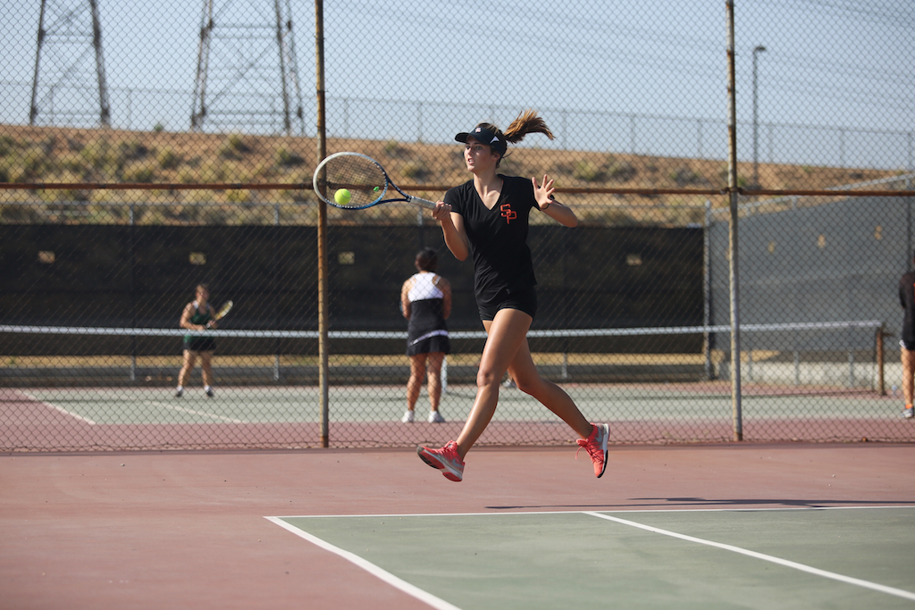 Thumbnail for Girls’ Tennis rallies past Temple City in tight competition