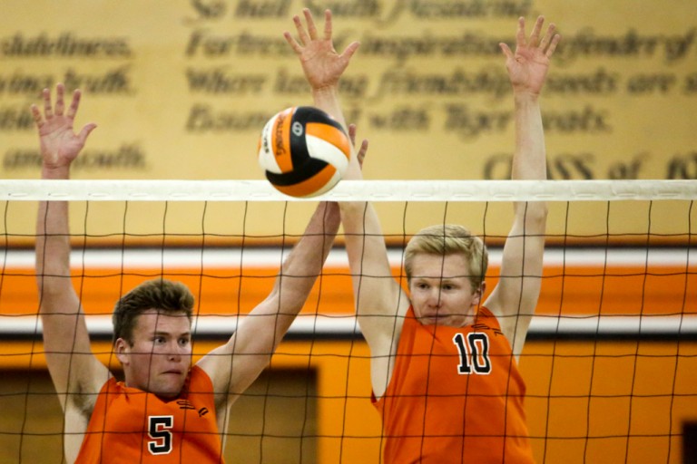 Boys' volleyball honors seniors with a sweep of San Marino - Tiger ...