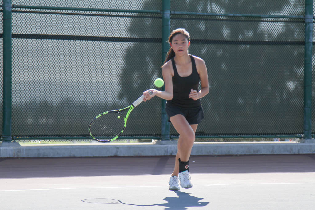 Thumbnail for Girls’ tennis dominates Monrovia in undefeated fashion