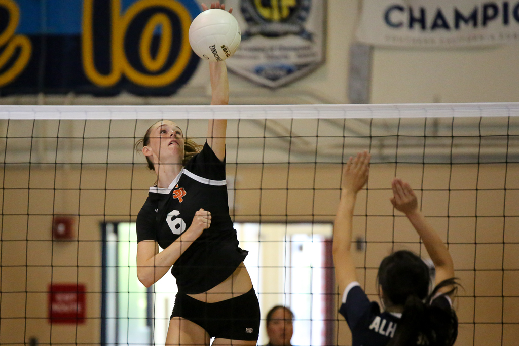 Thumbnail for Girls’ volleyball dominates Alhambra for first victory