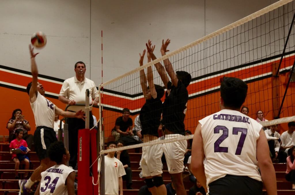 Thumbnail for Volleyball dominates Cathedral in home opener