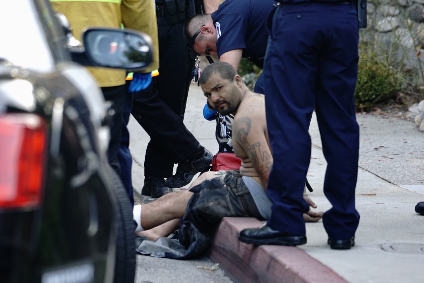 Thumbnail for In a vehicle then on foot, grand theft auto chase ends in South Pasadena