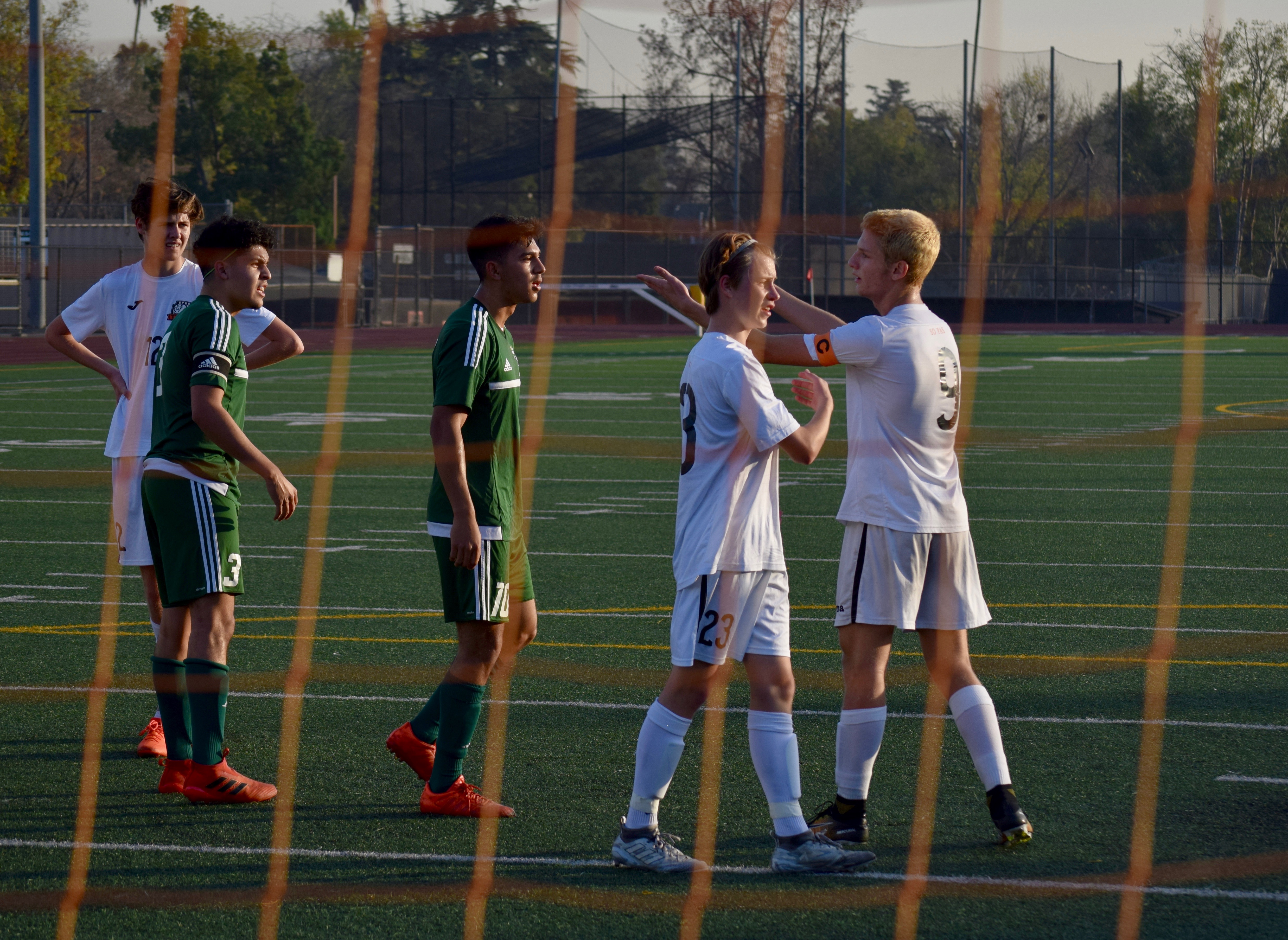Thumbnail for Boys’ soccer suffers first league loss in heated matchup