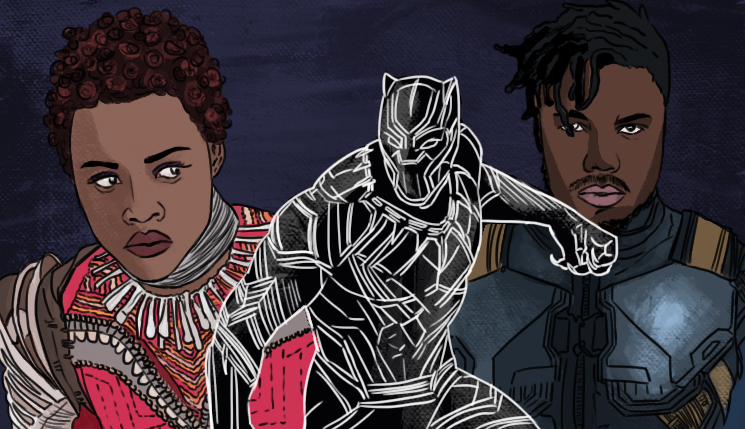 Thumbnail for Black Panther brings together a strong cast and an illuminated new world
