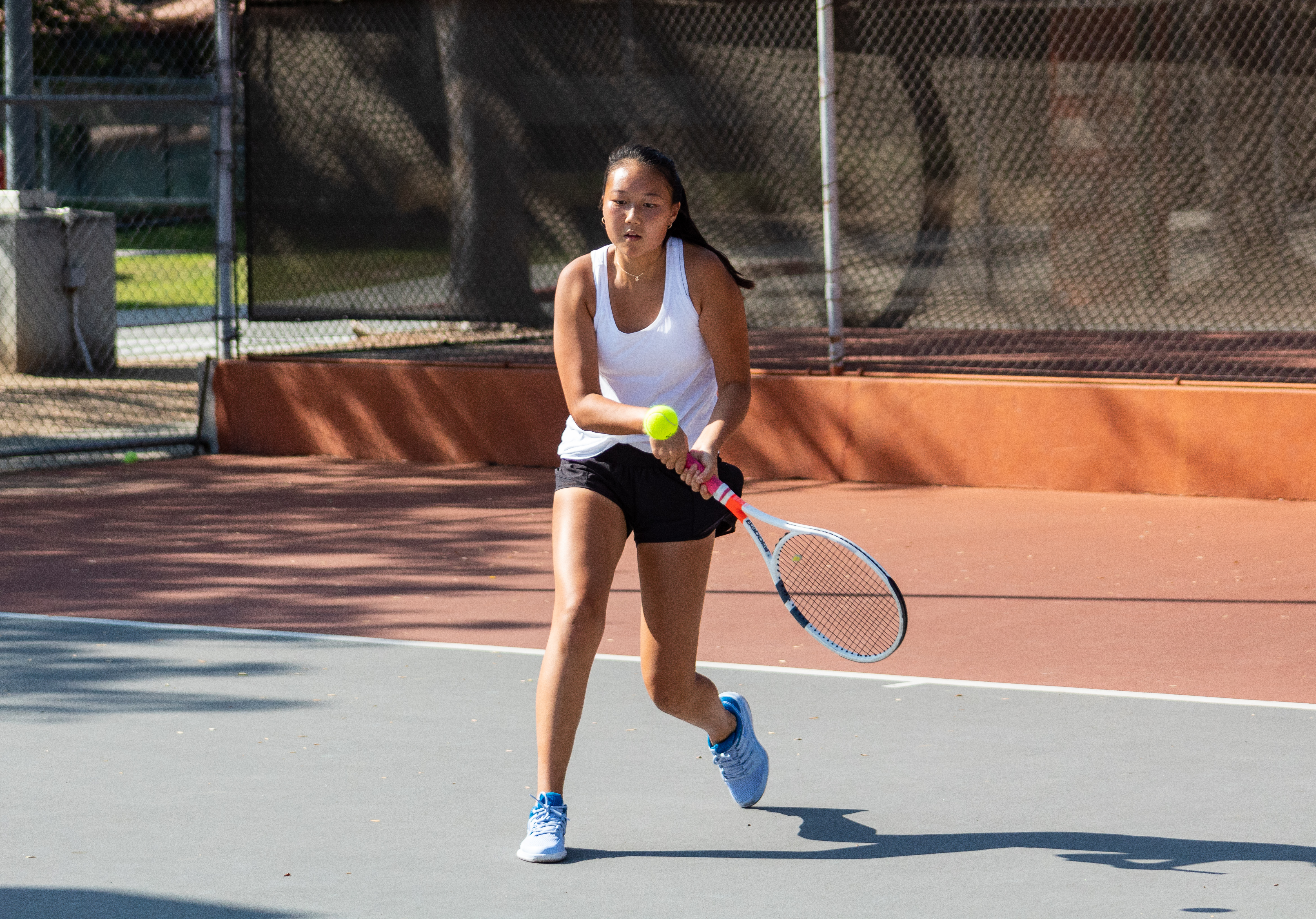 Thumbnail for Strong singles play carries girls’ tennis to first league victory