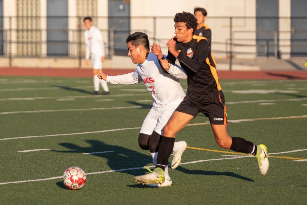 Boysâ soccer slips by San Marino to climb even in league standings