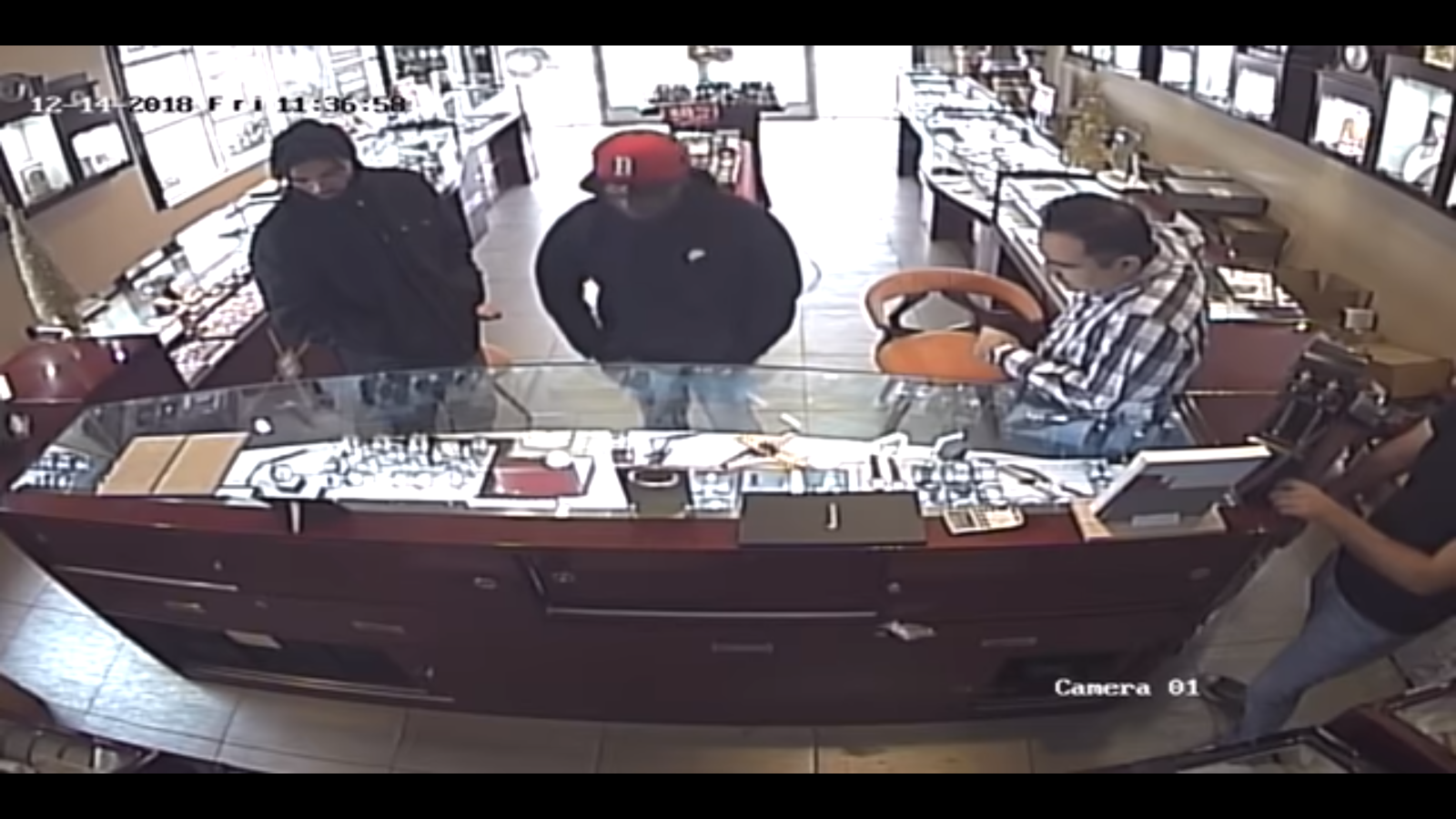 Thumbnail for Owner and store employees fend off attempted knife-point robbery at Vana Watch and Jewelry