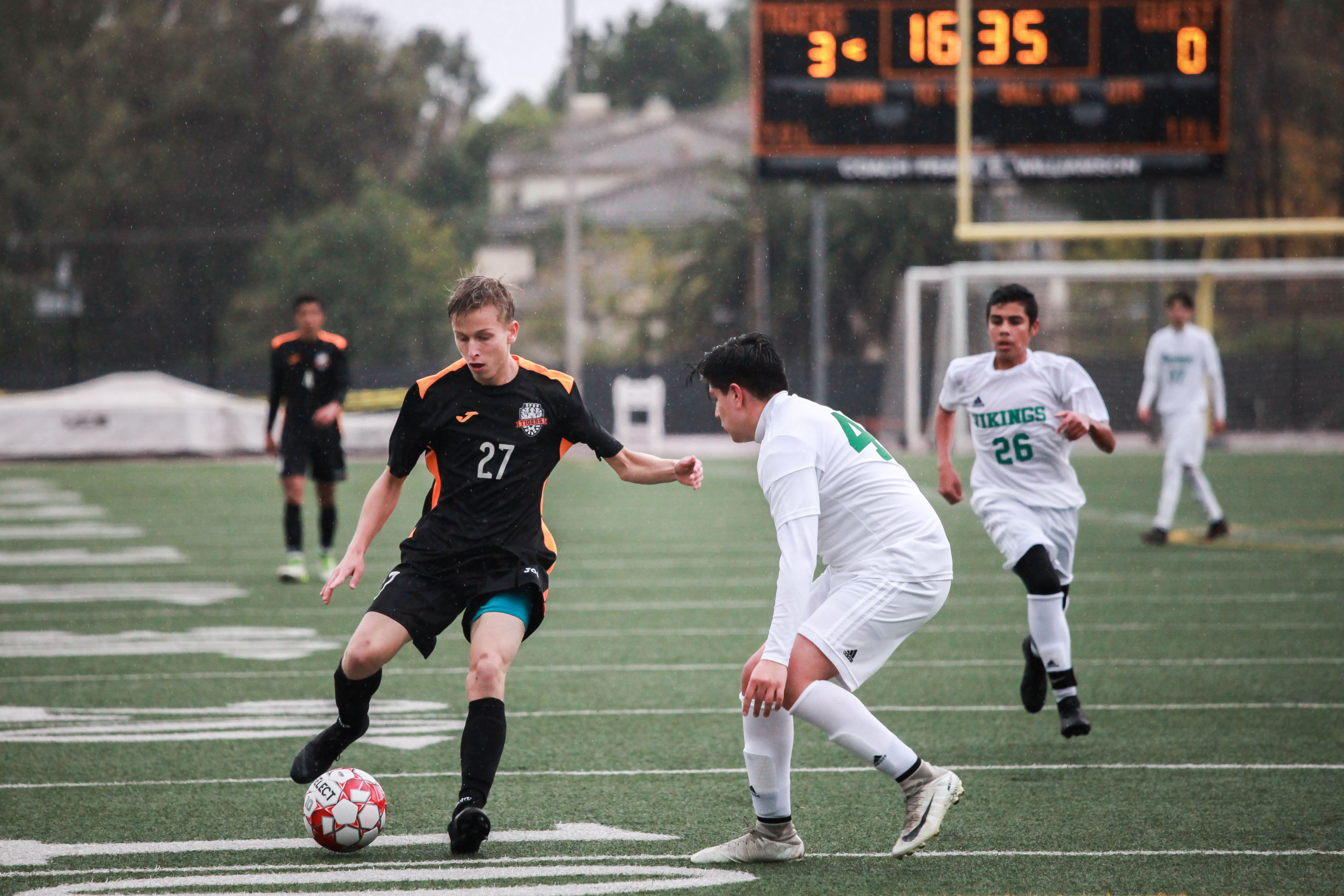 Thumbnail for Boys’ soccer falls short in heated contest