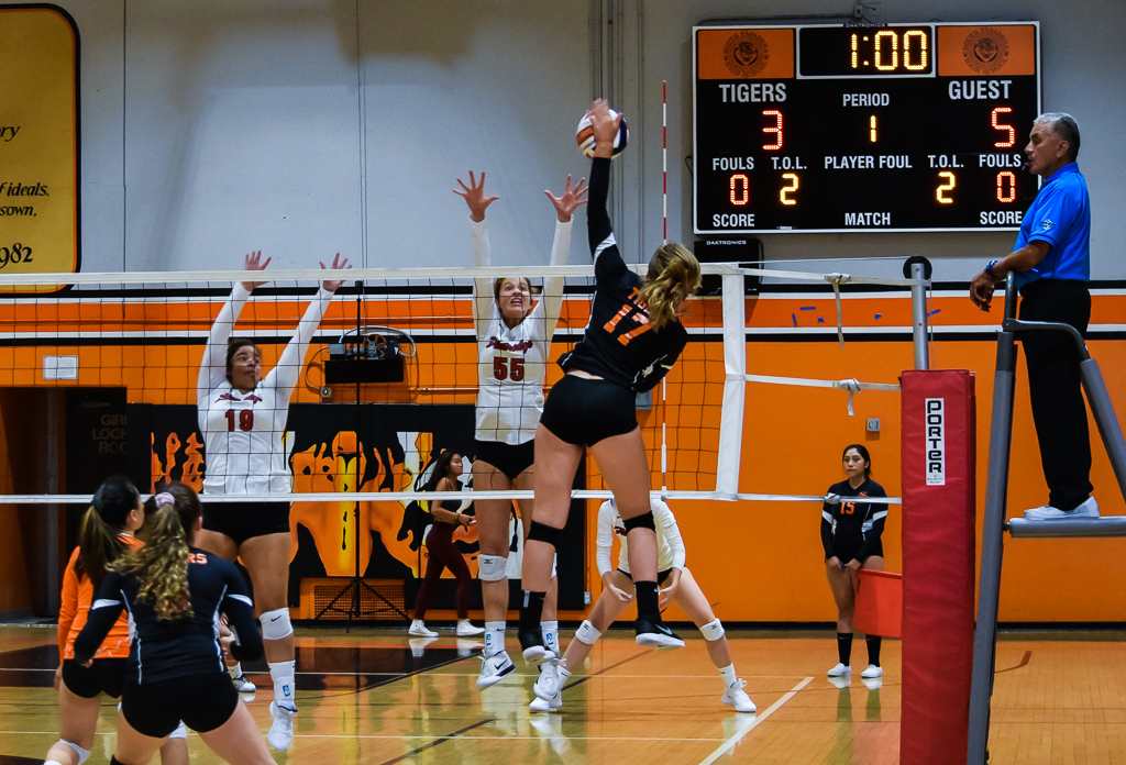 Thumbnail for Girls’ volleyball squeezes past Flintridge Sacred Heart Academy