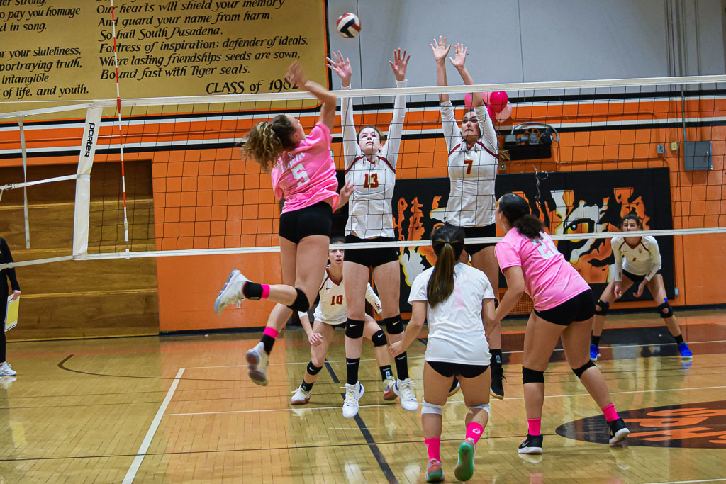 Thumbnail for Girls volleyball clinches RHL title with win on Breast Cancer Awareness Night