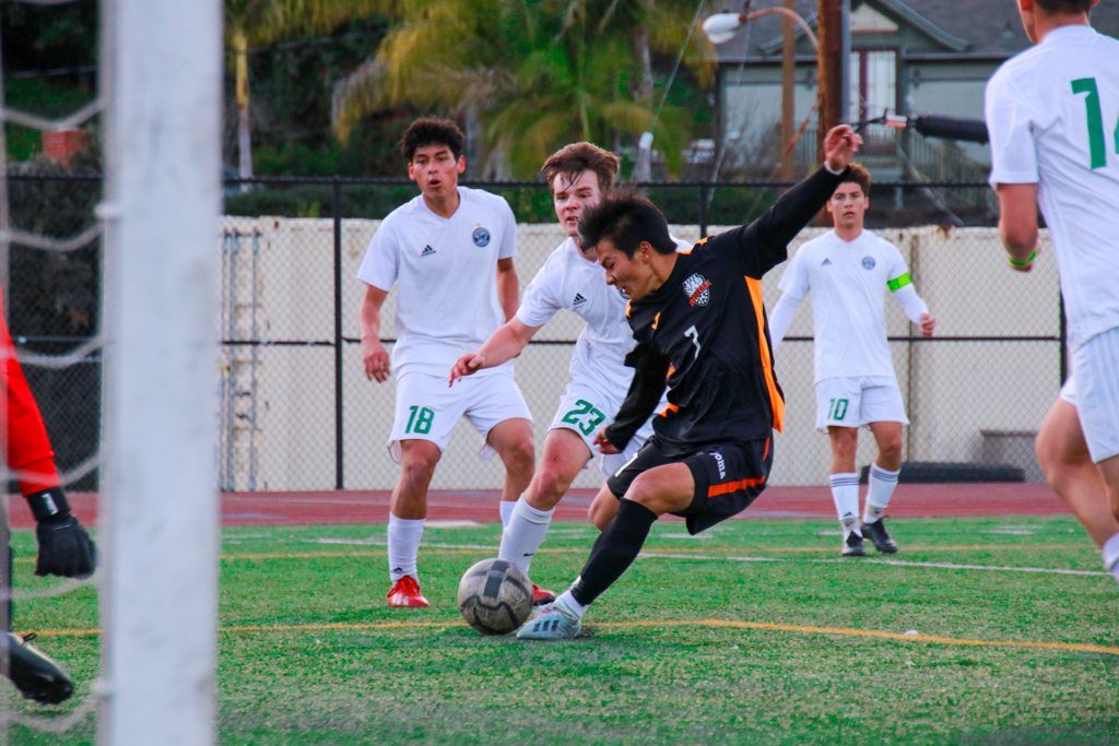 Thumbnail for Boys soccer reaches four league wins after defeating Monrovia