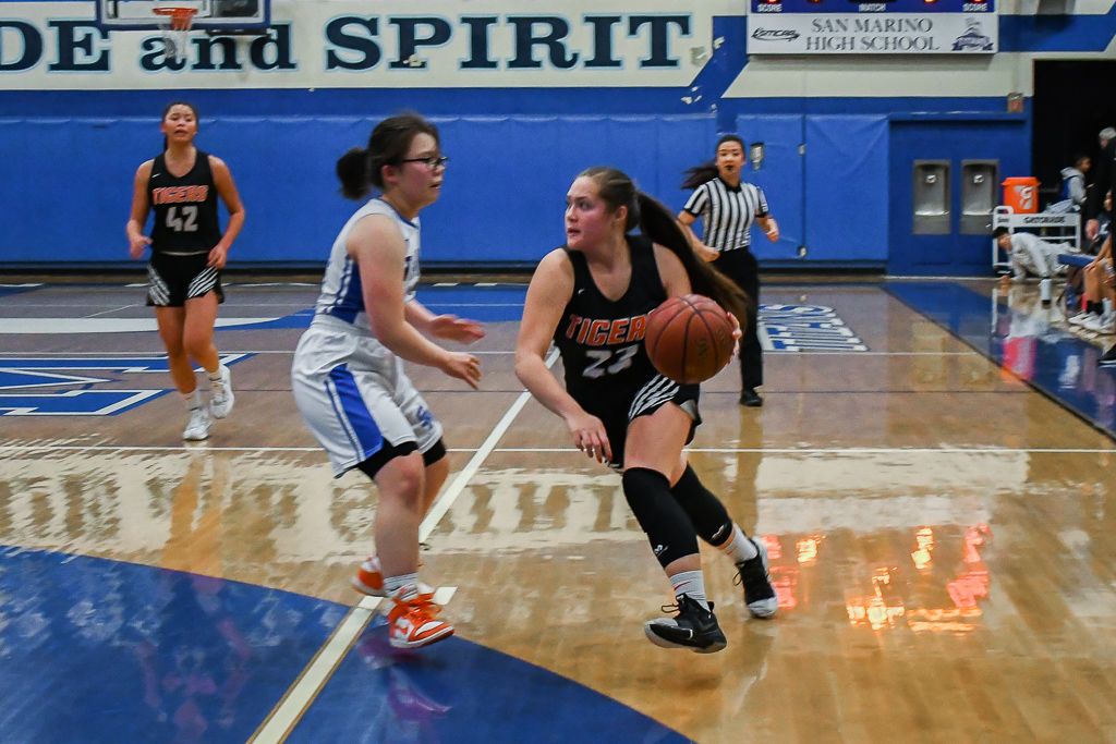 Thumbnail for Girls basketball ends RHL season with 47-point victory over San Marino