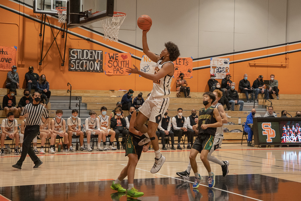 Thumbnail for Boys basketball triumphs over Temple City in home opener
