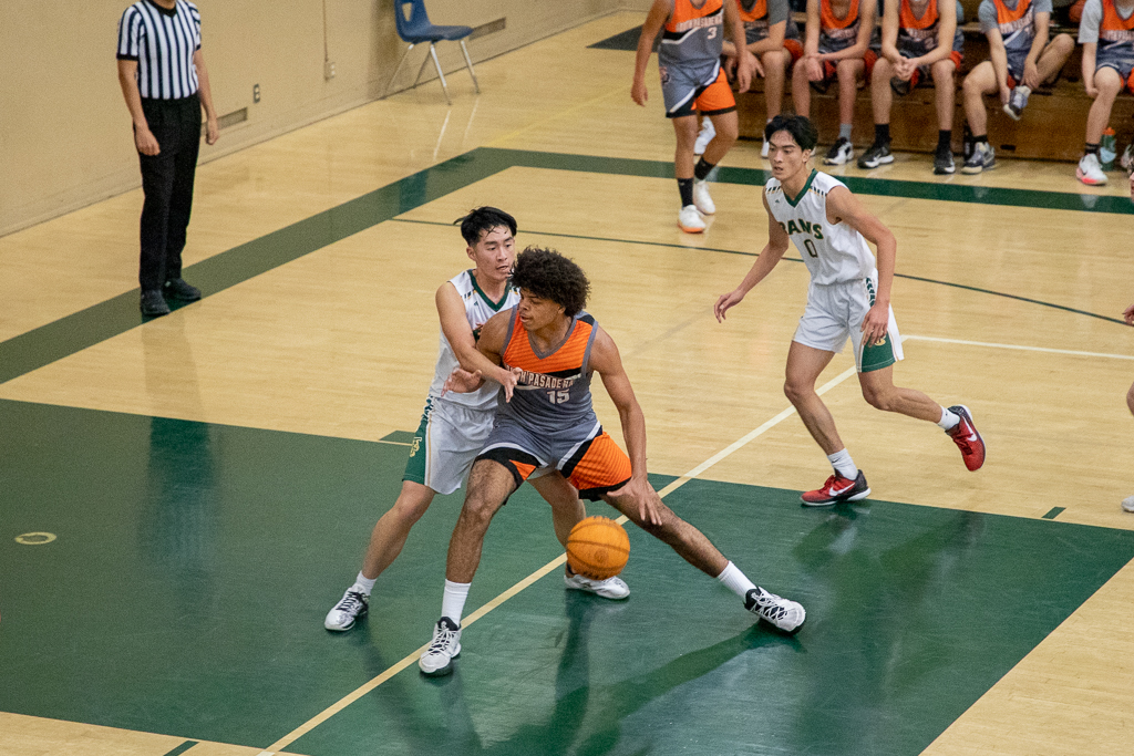 Thumbnail for Boys basketball slides past Temple City in close match