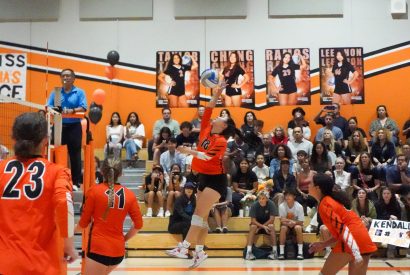 Thumbnail for Girls volleyball dominates against Buckley in last home game of the season