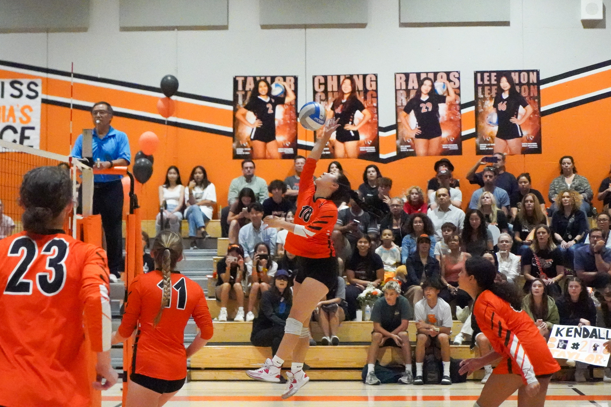 Girls volleyball dominates against Buckley in last home game of the season