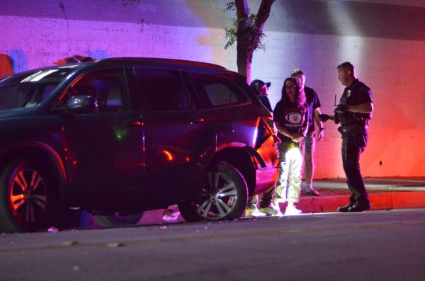Hit-and-run on Meridian after football win; no one injured