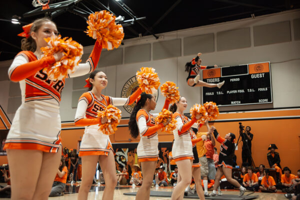 ASB hosts the Color Day assembly in the gym